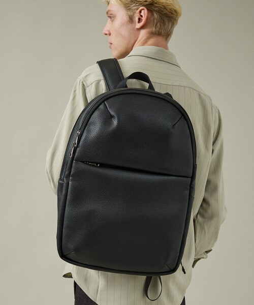 ABAHOUSE（アバハウス）の「【WEB別注】シボレザー スマートリュック / バックパック / 15.0インチPC対応 / A4サイズ対応可能（バックパック/リュック・メンズ・ネイビー/ブラック/グレー・フリー）」の18枚目の写真