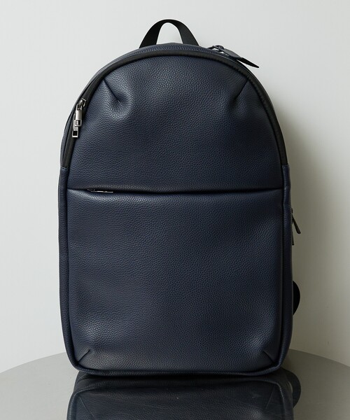 ABAHOUSE（アバハウス）の「【WEB別注】シボレザー スマートリュック / バックパック / 15.0インチPC対応 / A4サイズ対応可能（バックパック/リュック・メンズ・ネイビー/ブラック/グレー・フリー）」の7枚目の写真