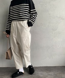 キナリノ　DANTON  ダントン　大人のホワイトパンツ　ダントンホワイトパンツ ◇[JD-2540KWL] DANTON(ダントン)cotton/linen easy pants