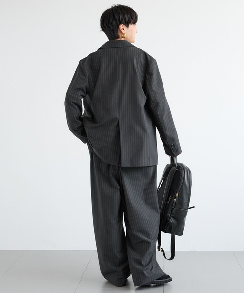 BARNYARDSTORM（バンヤードストーム）の「BARNYARDSTORM / ダブルジャケット / セットアップ対応 【「BABALOG」チャンネルご紹介アイテム】（テーラードジャケット・レディース・チャコール/ブラック・S/M）」の6枚目の写真