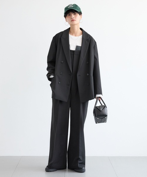 BARNYARDSTORM（バンヤードストーム）の「BARNYARDSTORM / ダブルジャケット / セットアップ対応 【「BABALOG」チャンネルご紹介アイテム】（テーラードジャケット・レディース・チャコール/ブラック・S/M）」の9枚目の写真