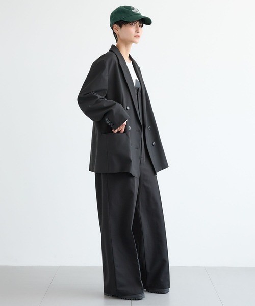 BARNYARDSTORM（バンヤードストーム）の「BARNYARDSTORM / ダブルジャケット / セットアップ対応 【「BABALOG」チャンネルご紹介アイテム】（テーラードジャケット・レディース・チャコール/ブラック・S/M）」の10枚目の写真