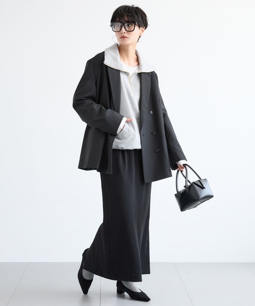 BARNYARDSTORM（バンヤードストーム）の「BARNYARDSTORM / ダブルジャケット / セットアップ対応 【「BABALOG」チャンネルご紹介アイテム】（テーラードジャケット・レディース・チャコール/ブラック・S/M）」の15枚目の写真