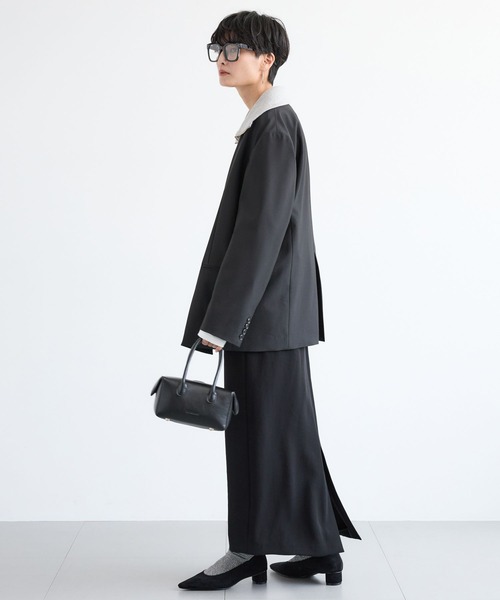 BARNYARDSTORM（バンヤードストーム）の「BARNYARDSTORM / ダブルジャケット / セットアップ対応 【「BABALOG」チャンネルご紹介アイテム】（テーラードジャケット・レディース・チャコール/ブラック・S/M）」の16枚目の写真