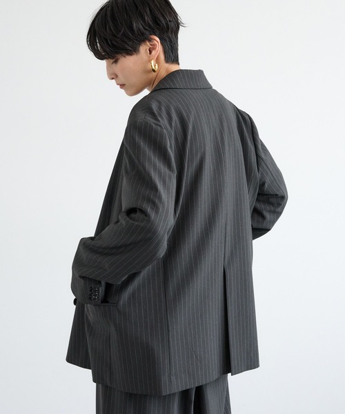 BARNYARDSTORM（バンヤードストーム）の「BARNYARDSTORM / ダブルジャケット / セットアップ対応 【「BABALOG」チャンネルご紹介アイテム】（テーラードジャケット・レディース・チャコール/ブラック・S/M）」の18枚目の写真