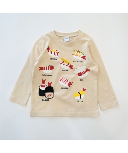 CHEEK ROOM(チークルーム)の「CHEEK ROOM/チークルーム えび祭り ロングTシャツ(Tシャツ/カットソー・キッズ・アイボリー/ピンク/ブルー・80cm/90cm/100cm/110cm/120cm/130cm)」の13枚目の写真