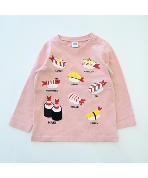 CHEEK ROOM(チークルーム)の「CHEEK ROOM/チークルーム えび祭り ロングTシャツ(Tシャツ/カットソー・キッズ・アイボリー/ピンク/ブルー・80cm/90cm/100cm/110cm/120cm/130cm)」の15枚目の写真