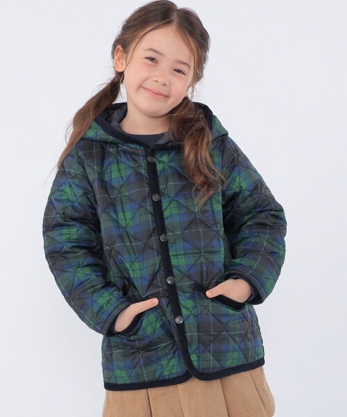 LAVENHAM　ファーライニングキルティングジャケット　10A（140cm） SHIPS KIDS別注】LAVENHAM:120～140cm/キルティング ジャケット
