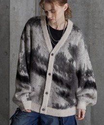 SERACE（セラス）の「【SERACE】Loose silhouette abstract shaggy cardigan / ルーズシルエットアブストラクトシャギーカーディガン（カーディガン/ボレロ・メンズ）」