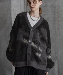 SERACE(ZX)́ySERACEzLoose silhouette abstract shaggy cardigan / [YVGbgAuXgNgVM[J[fBK(J[fBK/{)