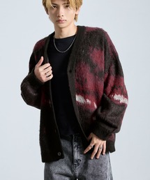 SERACE（セラス）の「【SERACE】Loose silhouette abstract shaggy cardigan   ルーズシルエットアブストラクトシャギーカーディガン（カーディガン/ボレロ）」