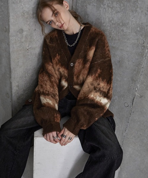 SERACE（セラス）の「【SERACE】Loose silhouette abstract shaggy 