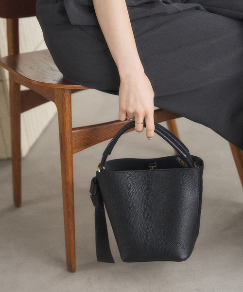 LE TALON（ルタロン）の「MILOS/ミロス S COMBI 2WAYBAG（ハンドバッグ・レディース・ベージュ/ブラック/チャコールグレー・FREE）」の6枚目の写真