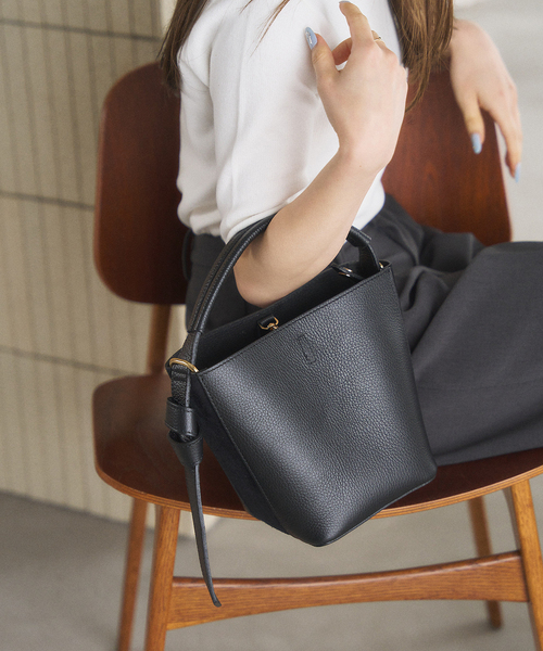 LE TALON（ルタロン）の「MILOS/ミロス S COMBI 2WAYBAG（ハンドバッグ・レディース・ベージュ/ブラック/チャコールグレー・FREE）」の7枚目の写真