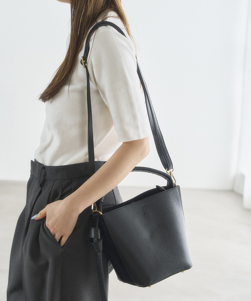 LE TALON（ルタロン）の「MILOS/ミロス S COMBI 2WAYBAG（ハンドバッグ・レディース・ベージュ/ブラック/チャコールグレー・FREE）」の8枚目の写真