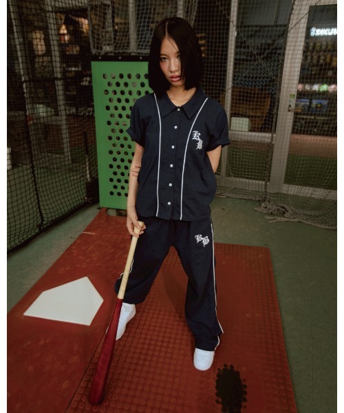 KEBOZ（ケボズ）の「TENJIKU BABY S/S SHIRT（シャツ/ブラウス・レディース・ネイビー・S）」の4枚目の写真