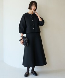 BEAUTY FORM KNIT フレアスカート