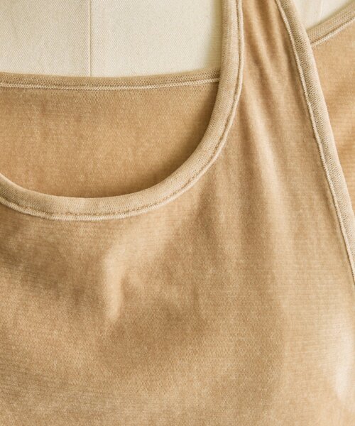 ear PAPILLONNER（イアパピヨネ）の「シアーベロアトップス【SUM1 STYLE(スミスタイル)】（Tシャツ/カットソー・レディース・ブラック/ベージュ・FREE）」の4枚目の写真