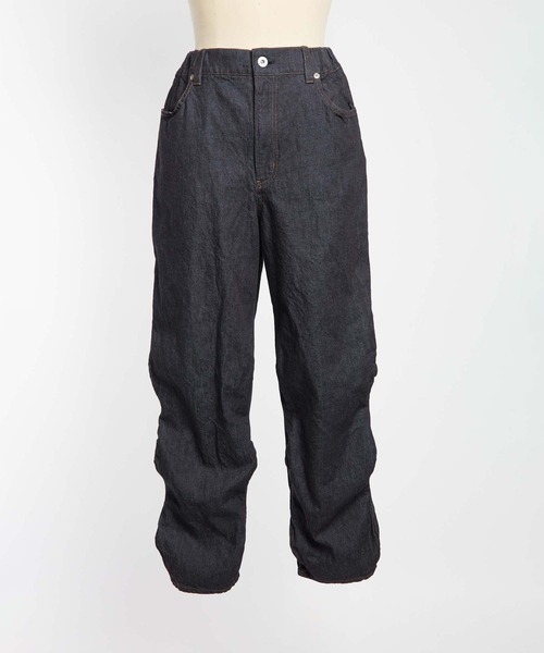 gomme（ゴム）の「【EC限定】ウェーブデニムパンツ（デニムパンツ・レディース・インディゴブルー・MEDIUM）」の9枚目の写真