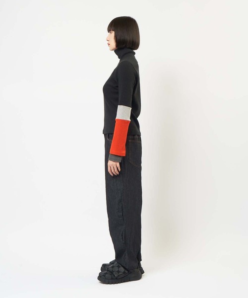 gomme（ゴム）の「【EC限定】ウェーブデニムパンツ（デニムパンツ・レディース・インディゴブルー・MEDIUM）」の20枚目の写真