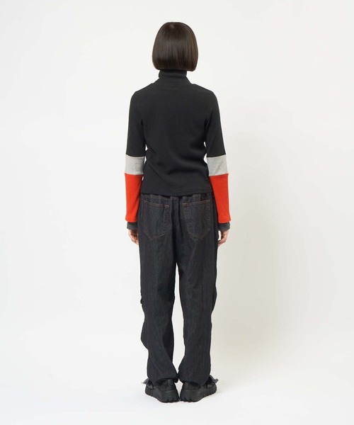 gomme（ゴム）の「【EC限定】ウェーブデニムパンツ（デニムパンツ・レディース・インディゴブルー・MEDIUM）」の21枚目の写真