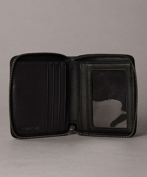 CK レザージップハーフウォレット（財布）｜Calvin Klein（カルバン