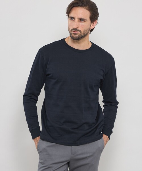 MACKINTOSH LONDON（マッキントッシュ ロンドン）の「タックボーダーロングスリーブTシャツ（Tシャツ/カットソー・メンズ・ネイビー/グレー・XL/L/M）」の2枚目の写真