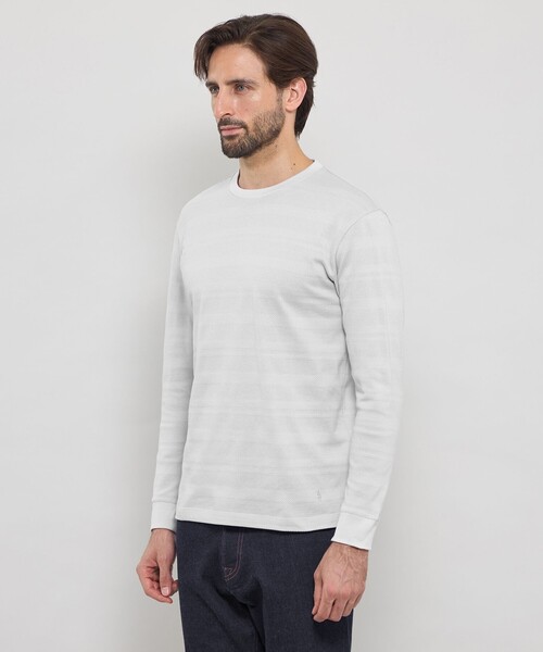 MACKINTOSH LONDON（マッキントッシュ ロンドン）の「タックボーダーロングスリーブTシャツ（Tシャツ/カットソー・メンズ・ネイビー/グレー・XL/L/M）」の7枚目の写真