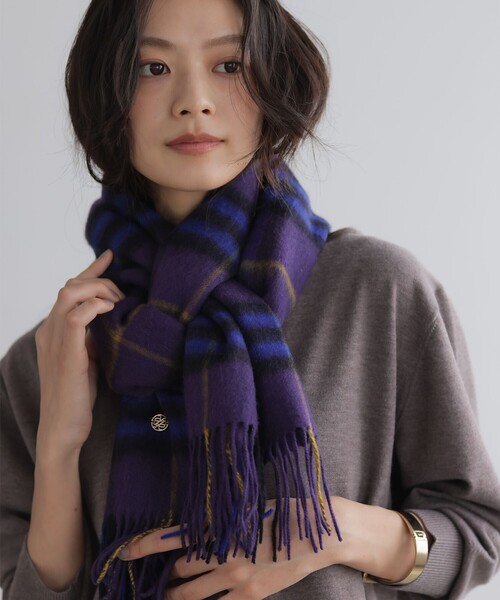 組曲 L(クミキョク オオキイサイズ)の「キーネックニット ワンピース(ワンピース・レディース・ベージュ系/グレー系・7/6/5)」の3枚目の写真