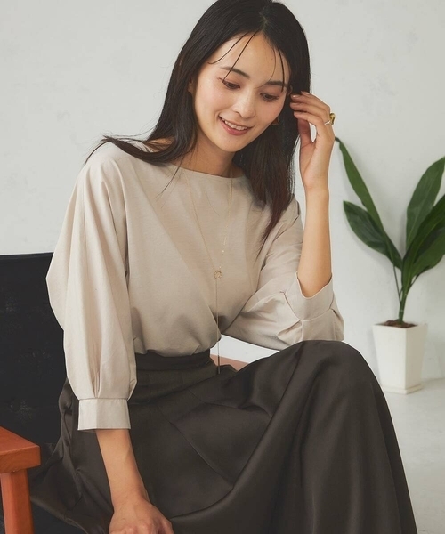 a.v.v(アーヴェヴェ)の「ドルマンスリーブトップス(Tシャツ/カットソー・レディース・ブラック/グリーン/グレー系その他・40/38)」の2枚目の写真