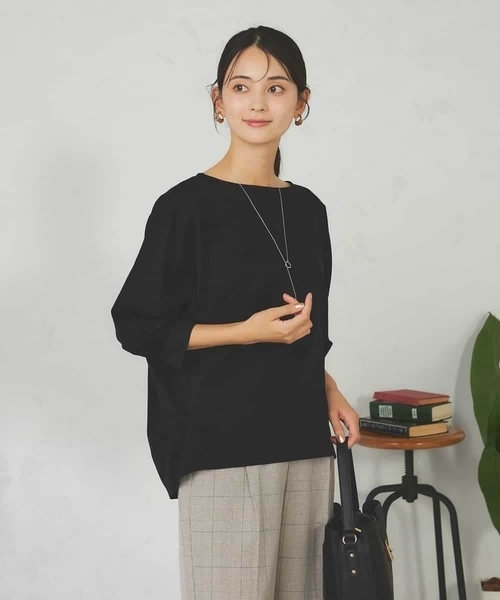 a.v.v(アーヴェヴェ)の「ドルマンスリーブトップス(Tシャツ/カットソー・レディース・ブラック/グリーン/グレー系その他・40/38)」の9枚目の写真