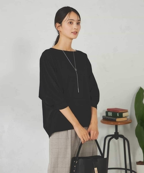 a.v.v(アーヴェヴェ)の「ドルマンスリーブトップス(Tシャツ/カットソー・レディース・ブラック/グリーン/グレー系その他・40/38)」の7枚目の写真