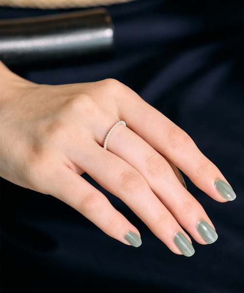 Jolie Toujours(ジョリトゥジュール)の「〈SV925〉11号プチフラワーラインリング(リング・レディース・シルバー・11号)」の3枚目の写真