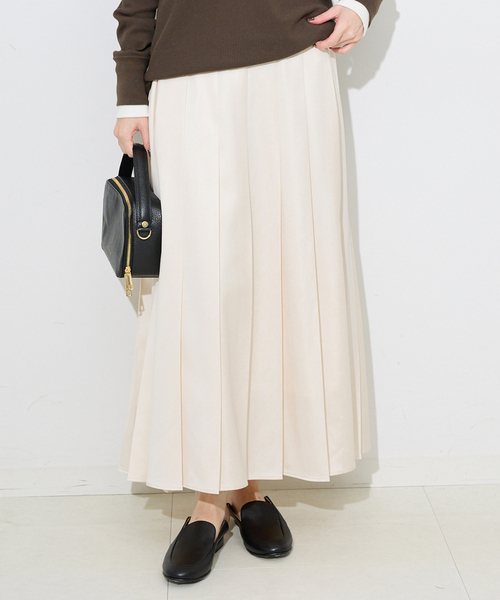 スローブイエナ　プリーツスカート 新品•未使用 レザーライクプリーツスカート（スカート）｜SLOBE IENA