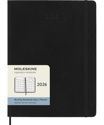 MOLESKINE(XL)2026N 1n܂ 12 }X[_CA[  XLTCY (19cm×c25cm)  \tgJo[ ubN(蒠/)