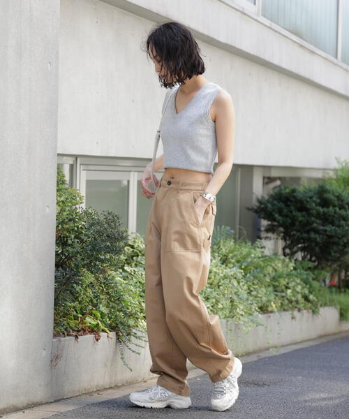 GUNG HO（ガンホー）の「〈フリーズマート別注〉GUNG HO ミリタリーバレルパンツ【低身長サイズ有】（その他パンツ・レディース・ベージュ/カーキ・SMALL/X-SMALL/MEDIUM）」の10枚目の写真