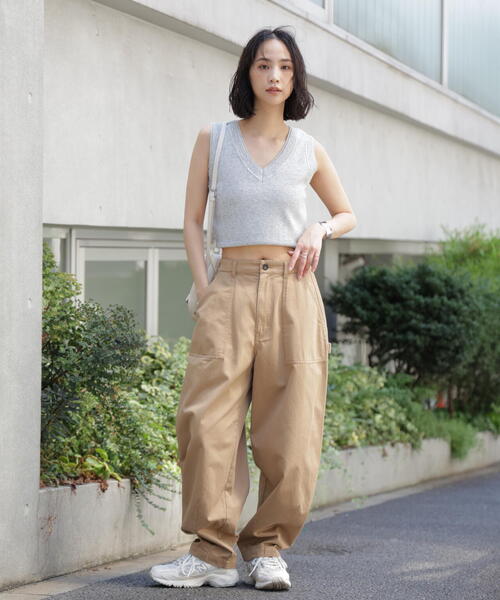 GUNG HO（ガンホー）の「〈フリーズマート別注〉GUNG HO ミリタリーバレルパンツ【低身長サイズ有】（その他パンツ・レディース・ベージュ/カーキ・SMALL/X-SMALL/MEDIUM）」の11枚目の写真