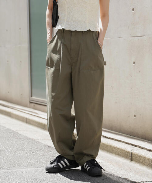 GUNG HO（ガンホー）の「〈フリーズマート別注〉GUNG HO ミリタリーバレルパンツ【低身長サイズ有】（その他パンツ・レディース・ベージュ/カーキ・SMALL/X-SMALL/MEDIUM）」の17枚目の写真