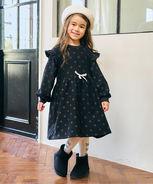 BREEZE(ブリーズ)の「ボアムートンブーツ(ブーツ・キッズ・ブラック/アイボリー/ブラウン/ダークブラウン/ピンク/レインボー/ベージュ・13/14/15 /16/17/18/19/20/21)」の8枚目の写真