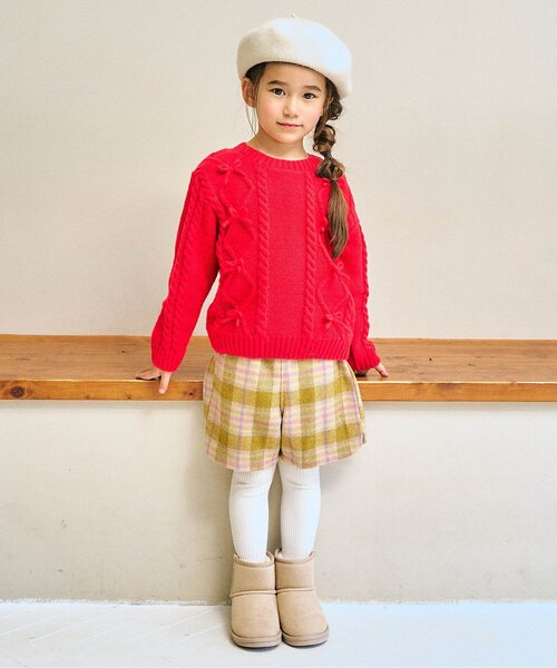 BREEZE(ブリーズ)の「ボアムートンブーツ(ブーツ・キッズ・ブラック/アイボリー/ブラウン/ダークブラウン/ピンク/レインボー/ベージュ・13/14/15 /16/17/18/19/20/21)」の14枚目の写真