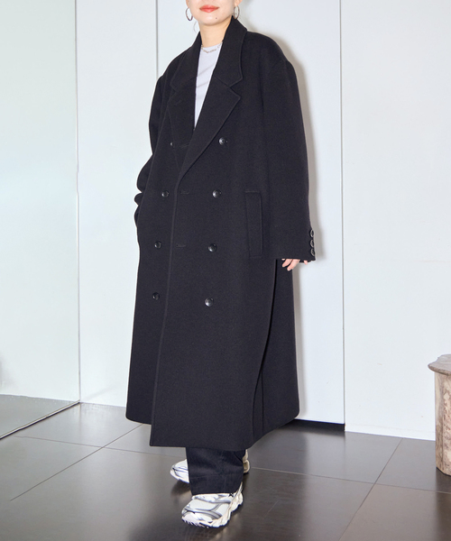 CITYSHOP（シティーショップ）の「WOOL CHESTER コート（その他アウター・レディース・ブラック/ブラウン・38/36）」の2枚目の写真