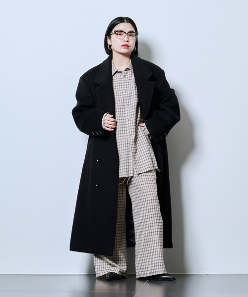 CITYSHOP（シティーショップ）の「WOOL CHESTER コート（その他アウター・レディース・ブラック/ブラウン・38/36）」の8枚目の写真