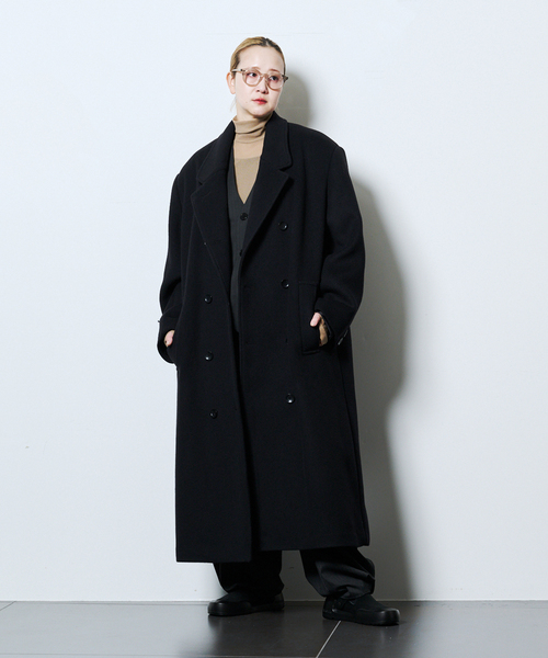 CITYSHOP（シティーショップ）の「WOOL CHESTER コート（その他アウター・レディース・ブラック/ブラウン・38/36）」の9枚目の写真