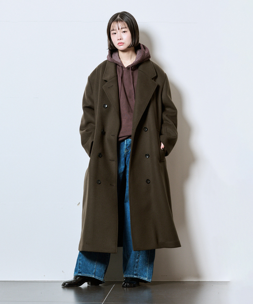 CITYSHOP（シティーショップ）の「WOOL CHESTER コート（その他アウター・レディース・ブラック/ブラウン・38/36）」の10枚目の写真