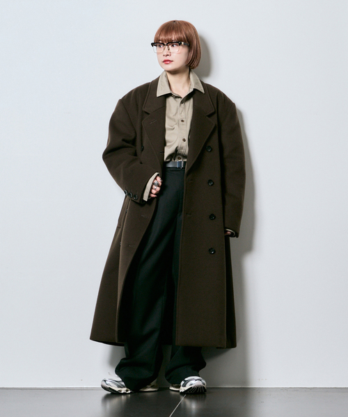 CITYSHOP（シティーショップ）の「WOOL CHESTER コート（その他アウター・レディース・ブラック/ブラウン・38/36）」の22枚目の写真