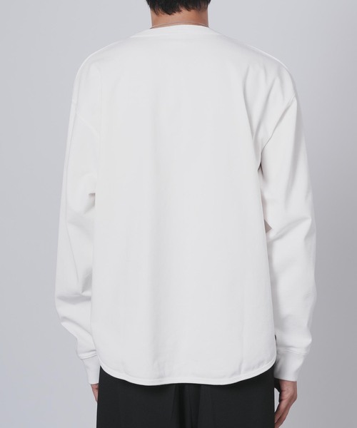 B.C STOCK（ベーセーストック）の「【ANTS & ELEPHANTS】ヘンリーネック ロングスリーブTシャツ（Tシャツ/カットソー・メンズ・ホワイト/ブルー系その他/ブラック・MEDIUM/LARGE）」の21枚目の写真