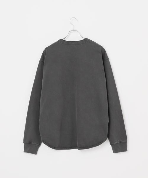 B.C STOCK（ベーセーストック）の「【ANTS & ELEPHANTS】ヘンリーネック ロングスリーブTシャツ（Tシャツ/カットソー・メンズ・ホワイト/ブルー系その他/ブラック・MEDIUM/LARGE）」の11枚目の写真