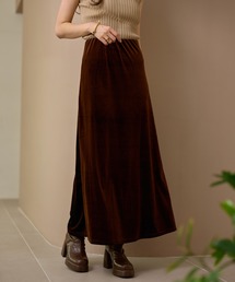 velor narrow long skirt /ベロアナローロングスカート