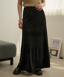 velor narrow long skirt /ベロアナローロングスカート