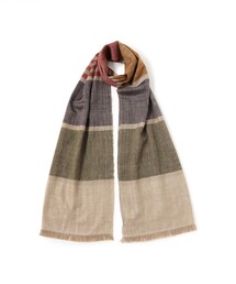 Whiteley & Green / ウールカシミヤ ウインドウペーン マフラー